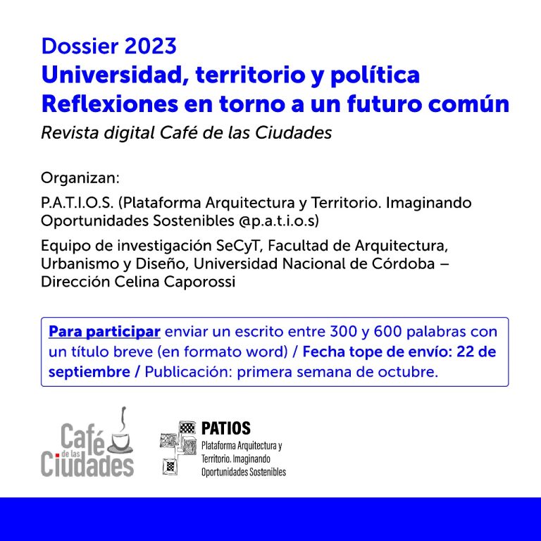 Dossier 2023: Universidad, territorio y política. Reflexiones en torno a un futuro común
