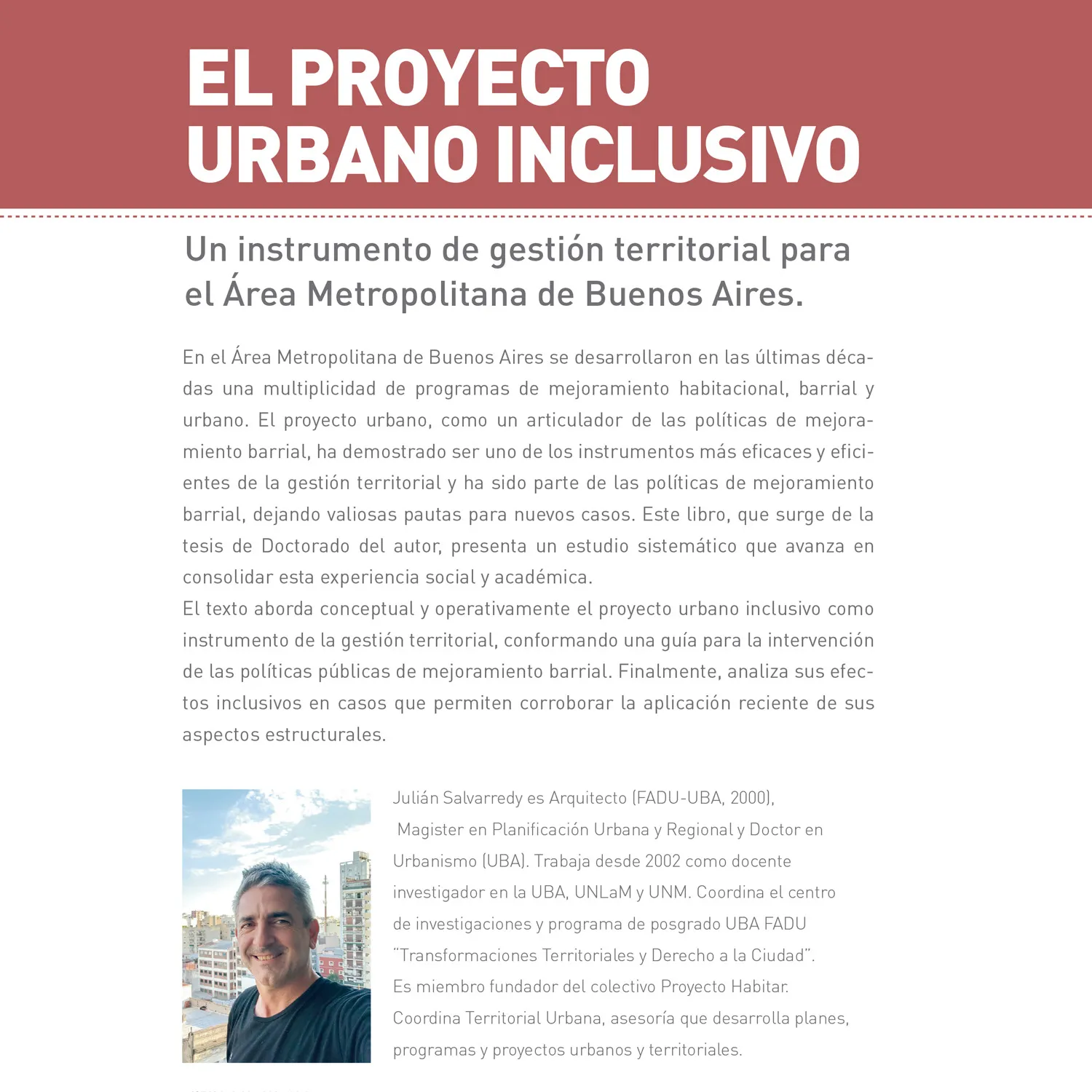 Contratapa El proyecto urbano inclusivo