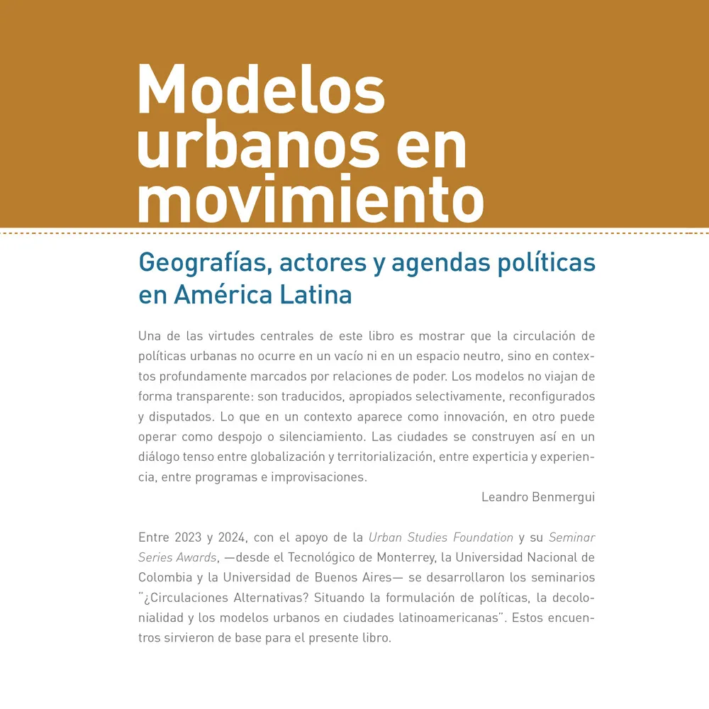 Contratapa modelos urbanos en movimiento